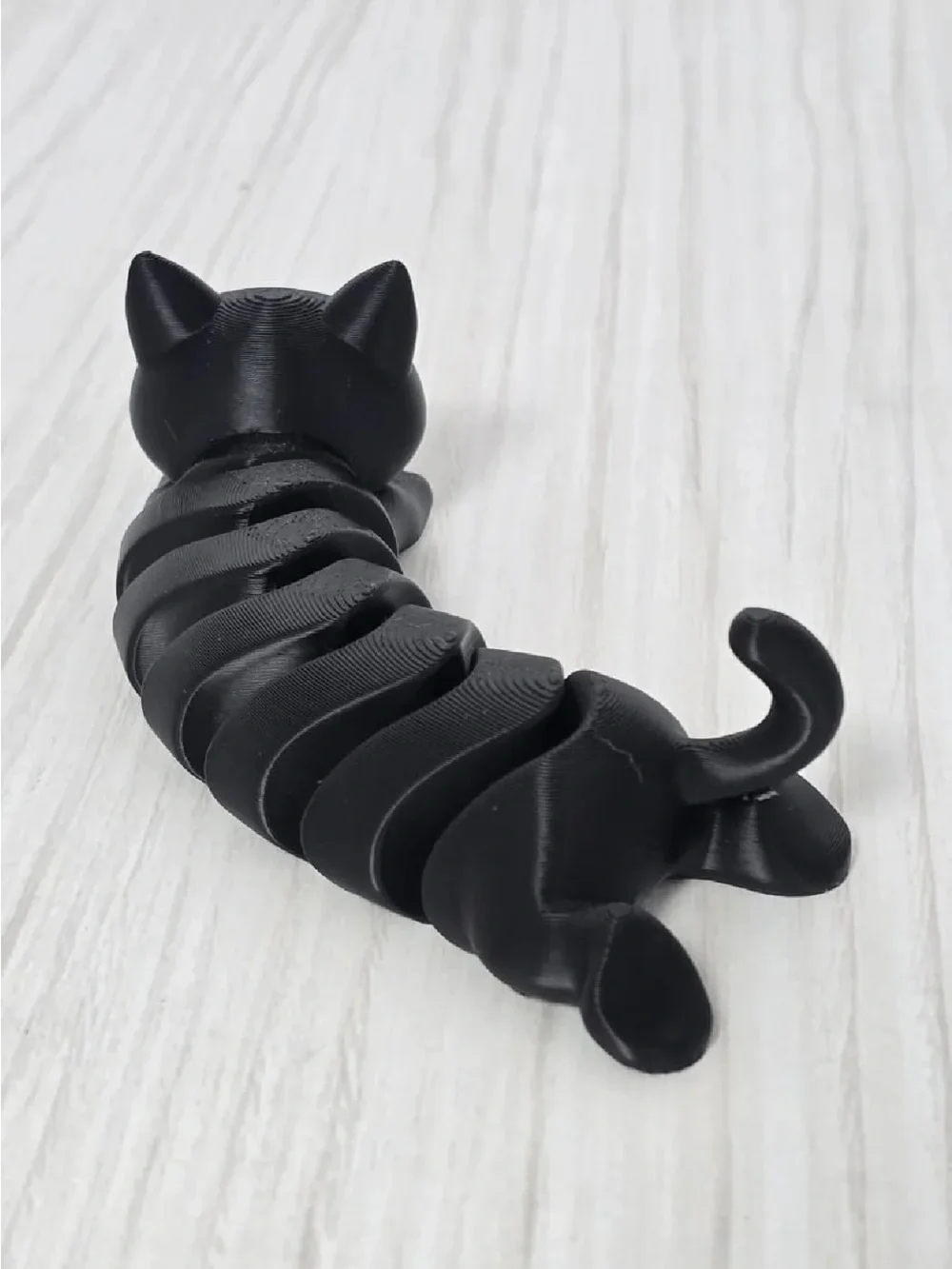 Black Decorative Cat Figurine Set - Sleek Modern Pet Decor